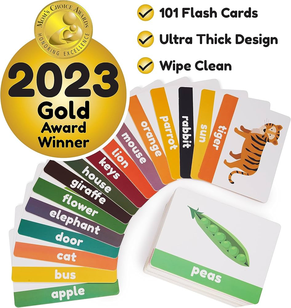 LearnWorx 101 Baby Flash Cards - Award Winning - First Words - Learn Objects, Numbers & Play Games - | Amazon (US)