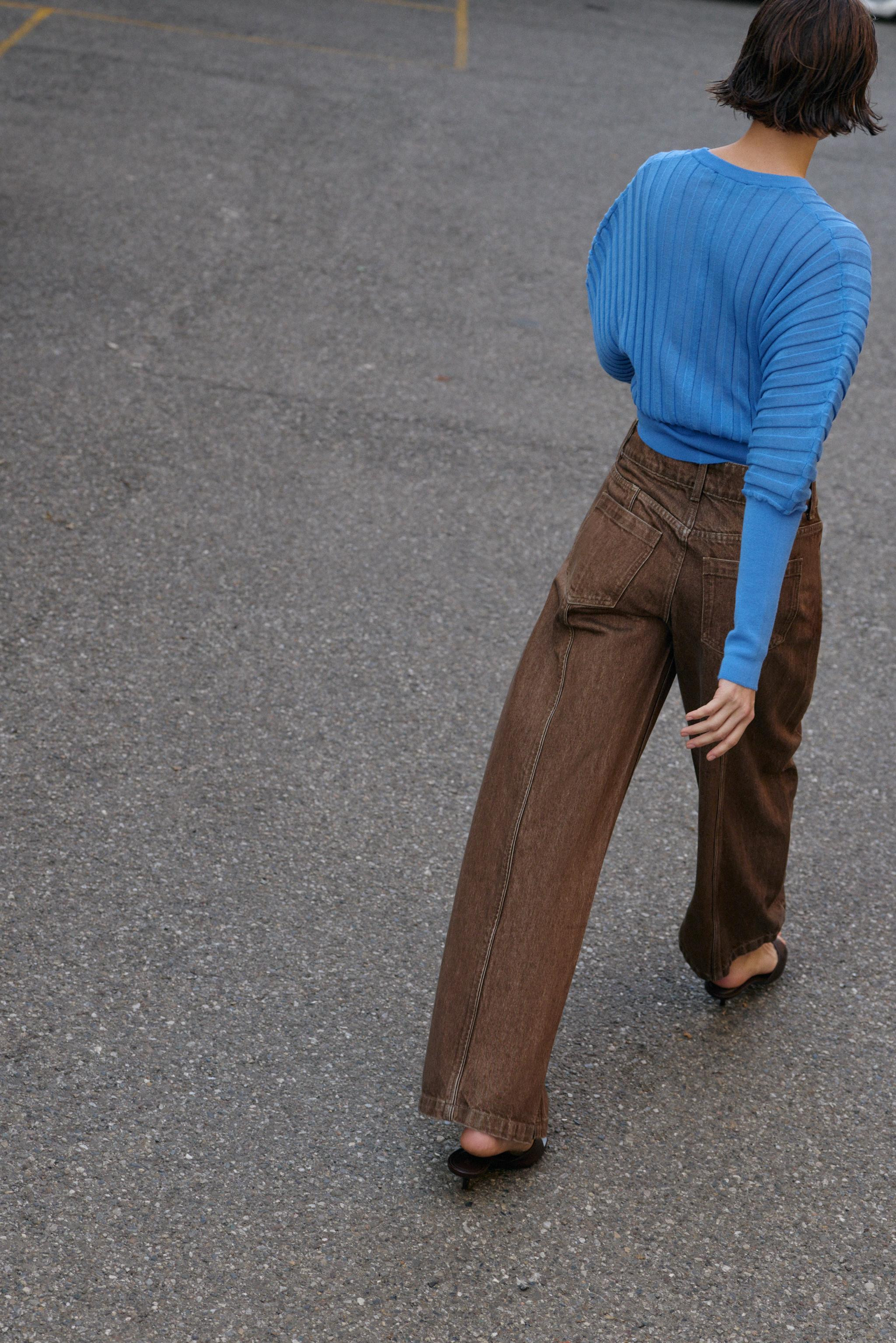 Z1975 MID-RISE WIDE LEG JEANS | Zara US