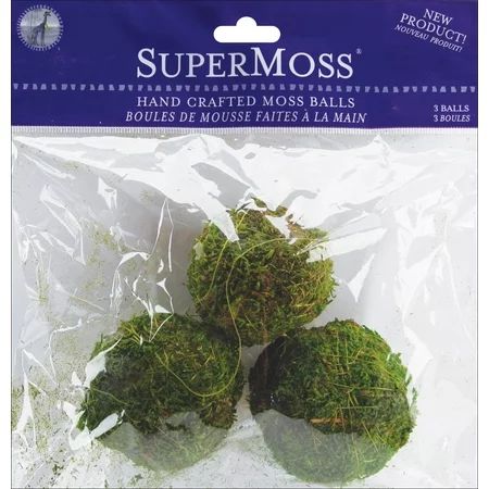Moss Balls 2.5"" 3/Pkg - Green | Walmart (US)