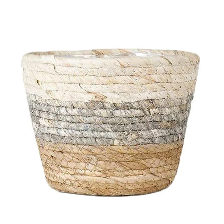 CreativeArrowy Woven Straw Storage Basket Flowerpot Plant Potted Planter Crafts Yard For Toys Lau... | Walmart (US)