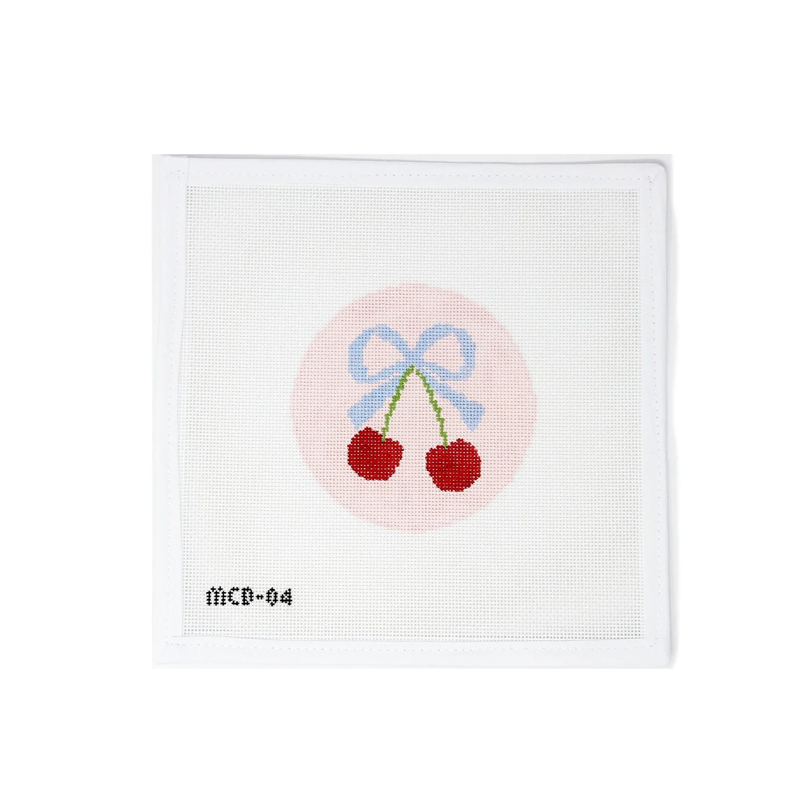 Cherries with Bow | Greystone Needlepoint