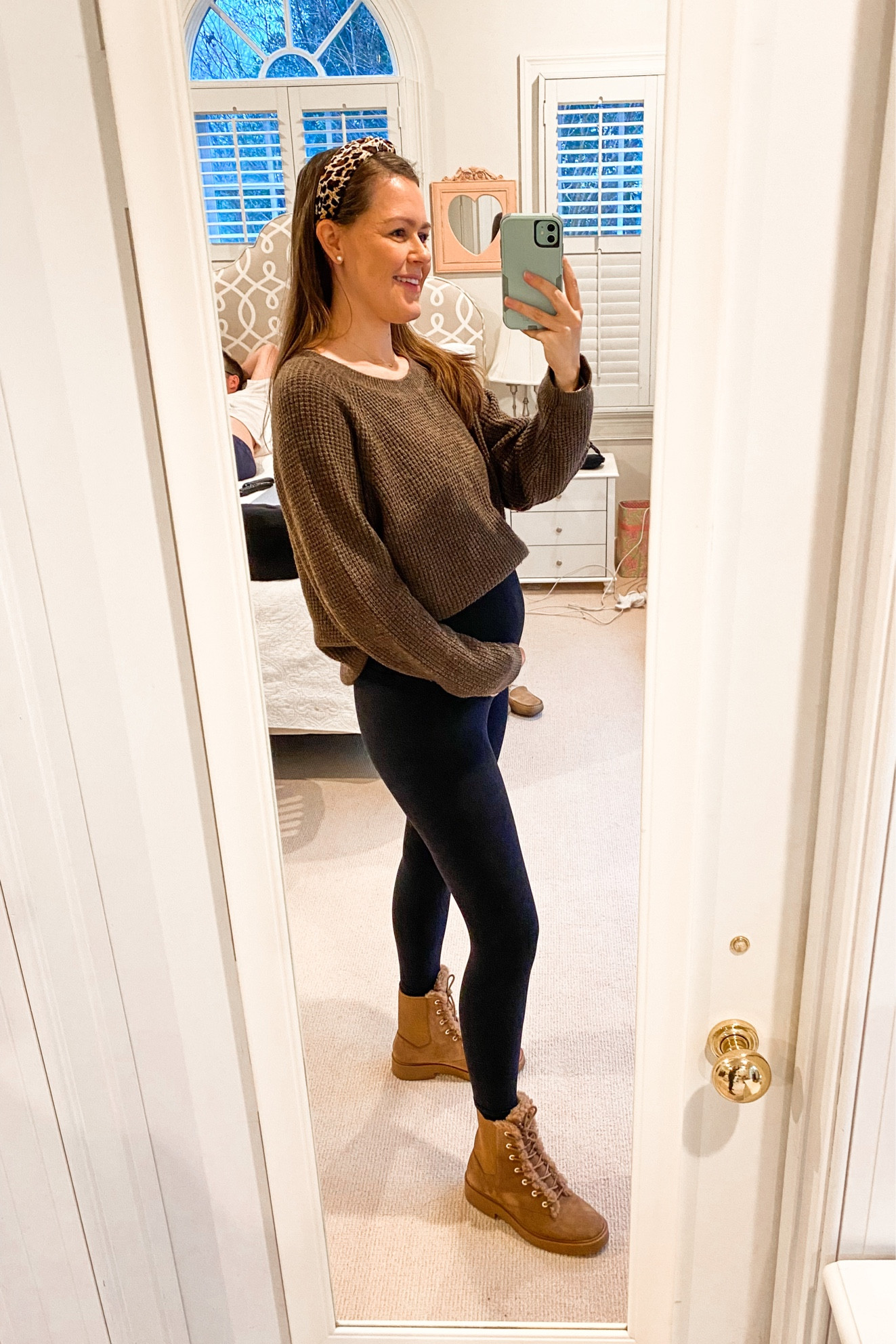 Comfy cozy in this bumpsuit, aka maternity jumpsuit!! Perfect for layering. Super easy outfit this winter! *Wearing size Medium. (Sized up for the top/chest area). Fits like a glove with room to stretch! 

Maternity outfit. Bump friendly. Pregnancy. 

#LTKfit #LTKbump #LTKbaby