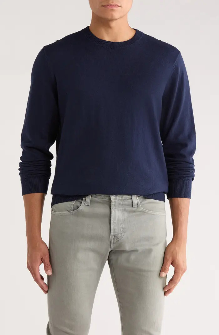 14th & Union Organic Cotton & Cashmere Blend Crewneck Sweater | Nordstromrack | Nordstrom Rack