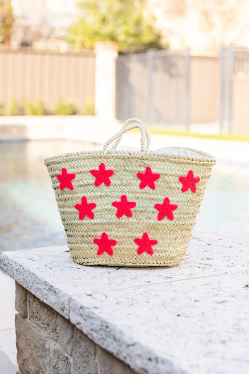 Star Beach Bag- Hot Pink | Avara