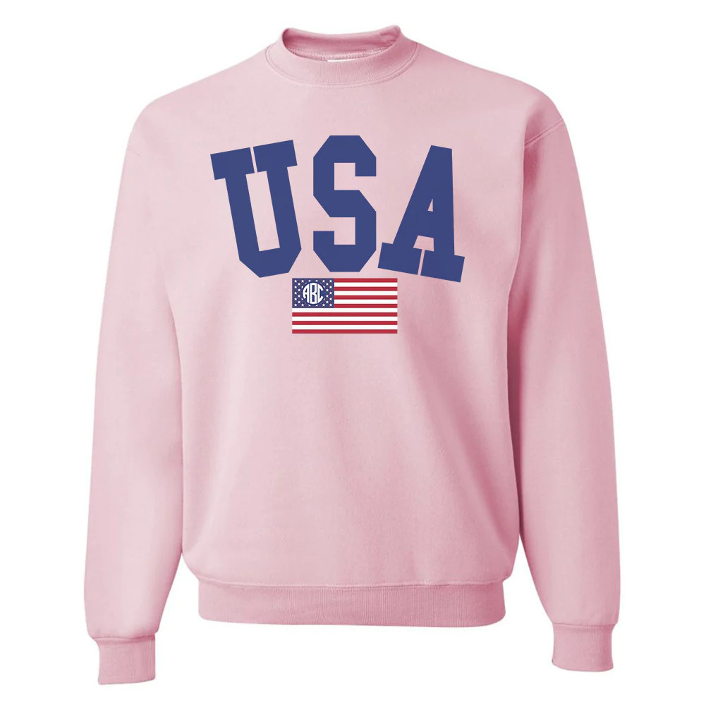 Monogrammed 'USA Classic' Crewneck Sweatshirt | United Monograms