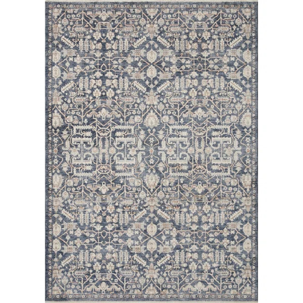 Zuma Oriental Blue/Ivory Area Rug | Wayfair North America