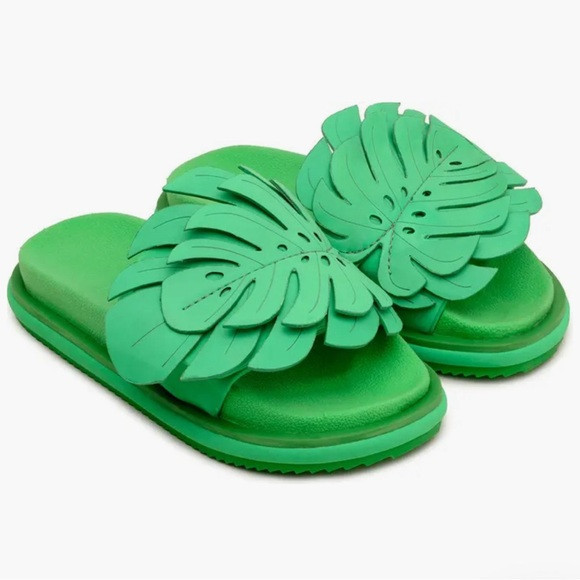 REVOLVE Farm Rio Monstera Leaf Slide Sandal | Poshmark