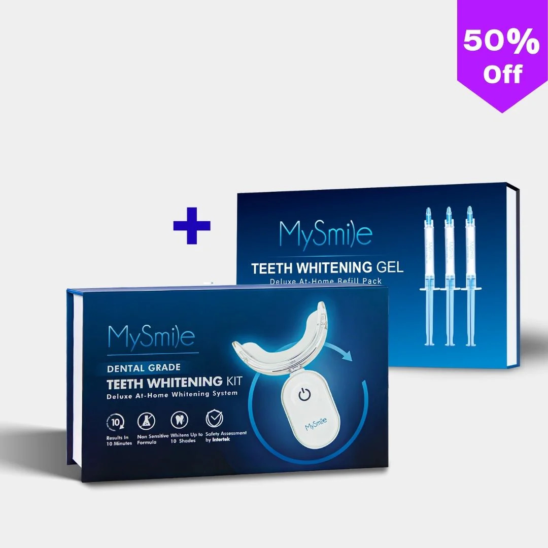 Pro Teeth Whitening Kit with Teeth Whitening Gel Refills Bundle | MySmile Oral Care
