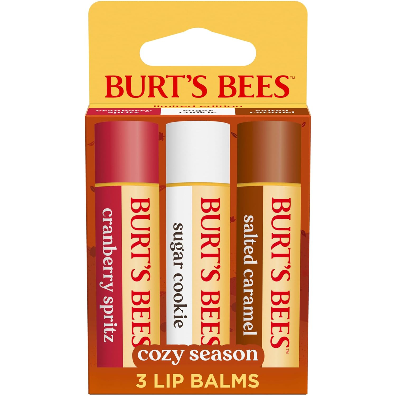 Burt's Bees Cozy Season Lip Balm Set, Natural Origin Lip Care, 3 Tubes, 0.15 oz. | Amazon (US)