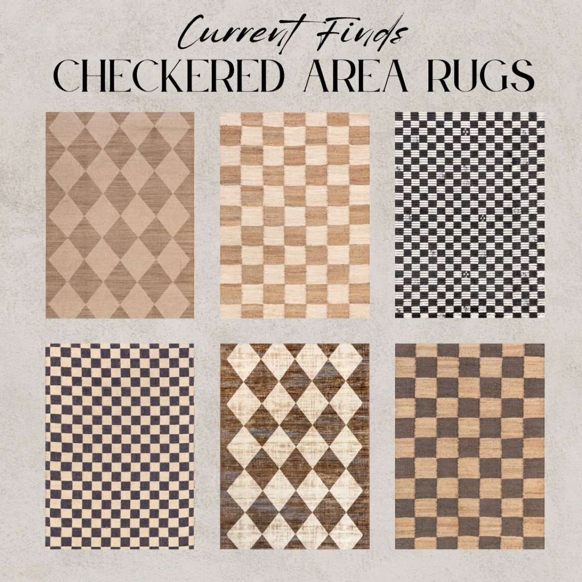 Checkered rugs! #ltk #rug 

#LTKFind #LTKhome #LTKSeasonal