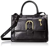 Fossil womens Satchel, Black, 11.25 L x 4 W 8.13 US | Amazon (US)