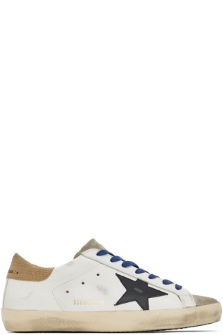 White & Taupe Super-Star Classic Sneakers | SSENSE