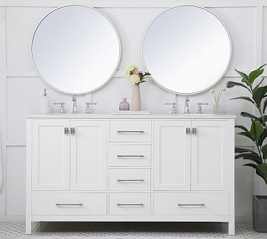 Riola 60" Double Sink Vanity | Pottery Barn (US)