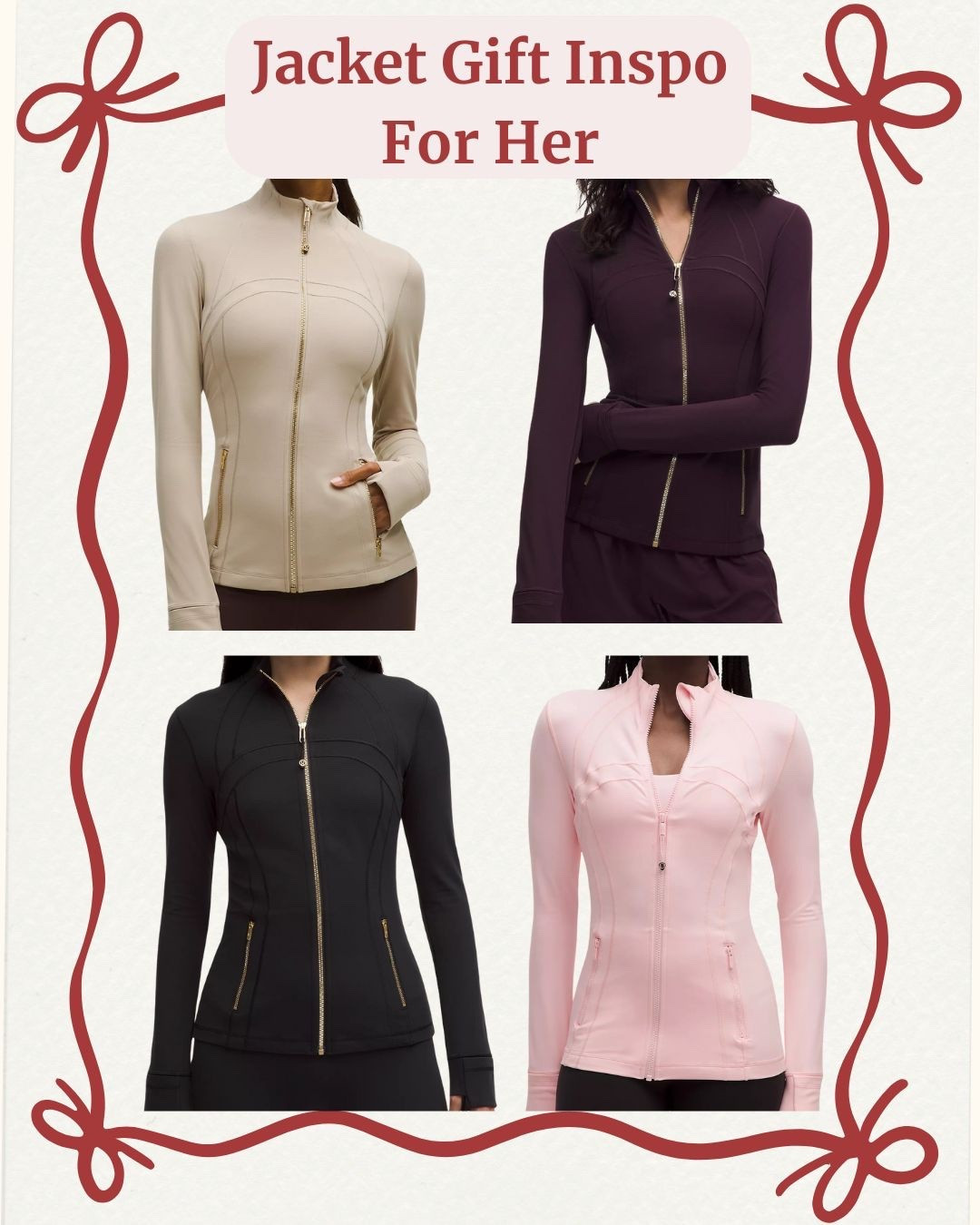 ✨Looking for the perfect leisure jacket (or just because)? I’ve rounded up some of my favorite finds to make your gift-giving easy and fun! | Lululemon Jacket For Daughter | Zip Up Jacket | Christmas Gift Guide Ideas | Holiday Gifts For Her | Jacket For Leggings | Holiday Birthday Gifts | Leisure Wear | Travel Jacket | On The Go Jacket | Casual Jacket | Buttery-Soft Jacket | 



#LTKGiftGuide #LTKHoliday #LTKootd