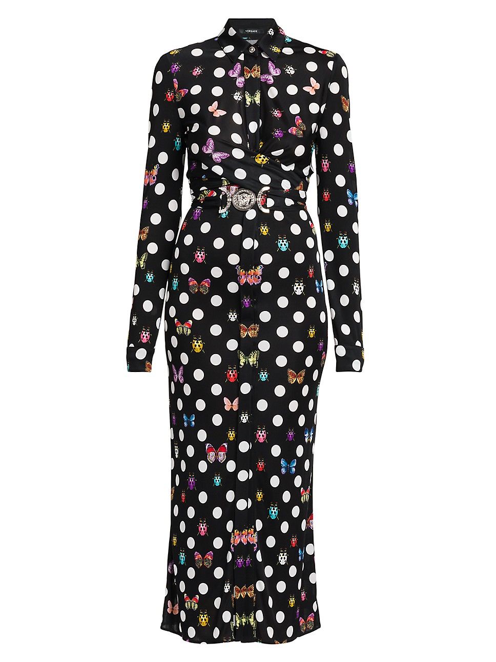 La Vacanza Butterflies And Ladybugs Belted Midi-Dress | Saks Fifth Avenue