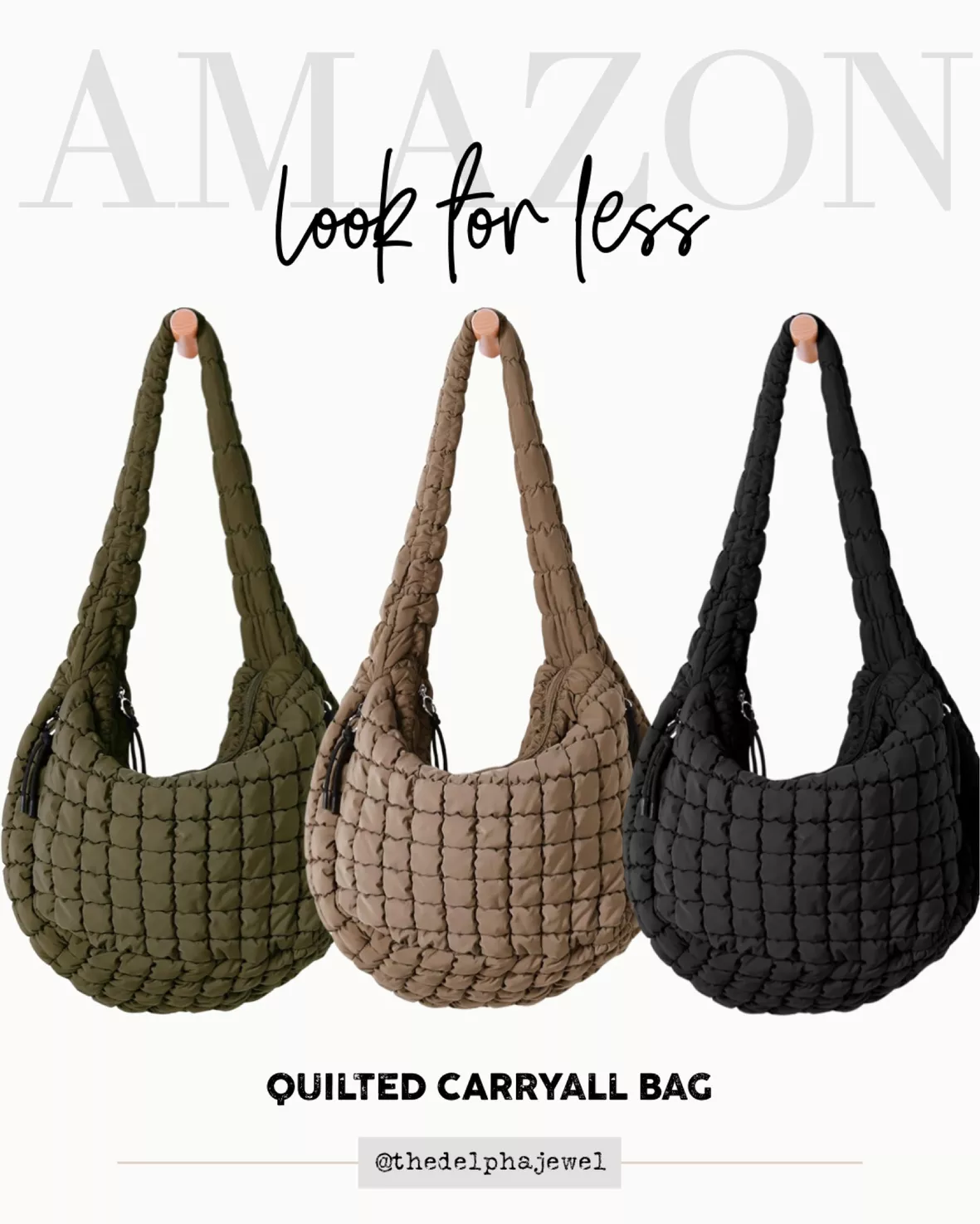 ODODOS Quilted Carryall Tote Bag … curated on LTK