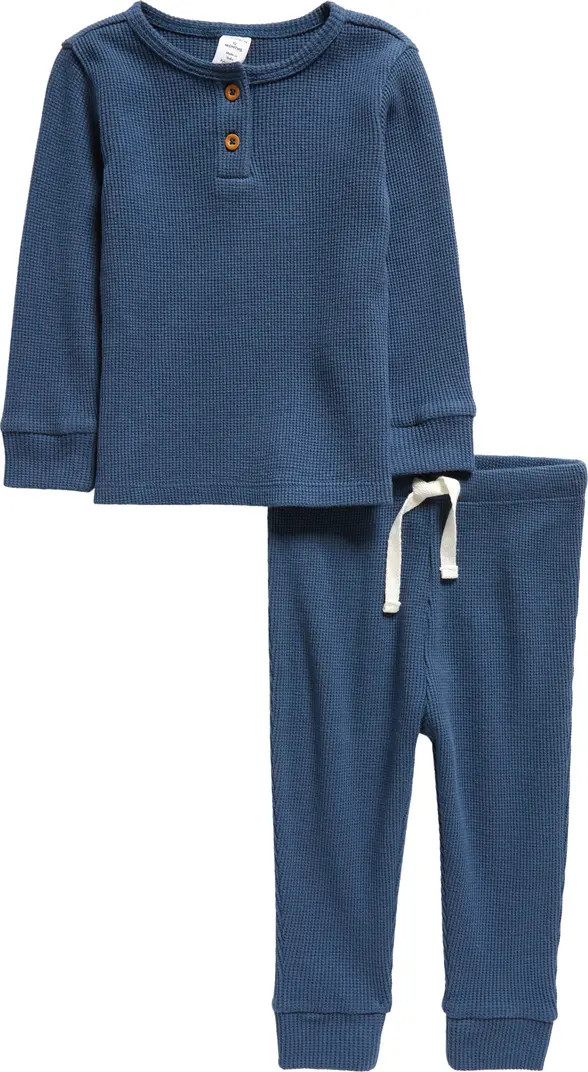 Nordstrom Waffle Knit Cotton Henley & Joggers Set | Nordstrom | Nordstrom