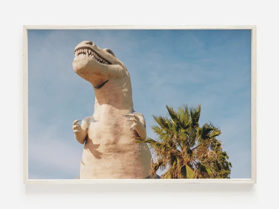 Dinosaur Print Cabazon Dinosaurs Dino Print T-rex Palm | Etsy | Etsy (US)