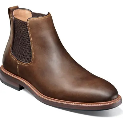 Florsheim Anthem Plain Toe Chelsea Boot in Brown Chocolate at Nordstrom, Size 10 | Nordstrom