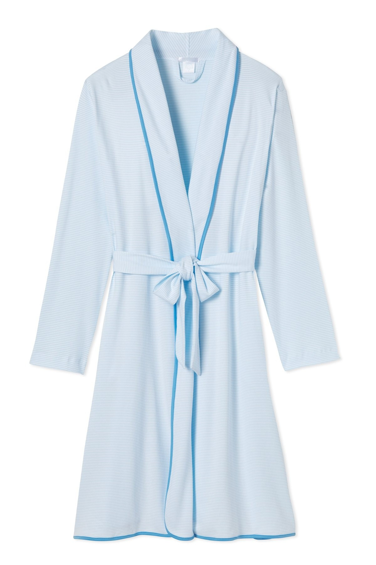 Pima Robe in Atlantic | LAKE Pajamas