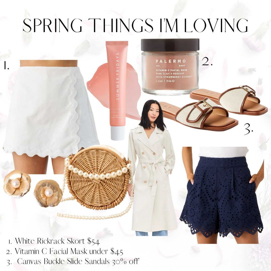 Spring things I’m loving right now including a rickrack skort, a face mask, and canvas slide sandals

Spring outfits, summer outfit, skort, shorts, outfit for spring, spring makeup 

#LTKSeasonal #LTKSaleAlert #LTKFindsUnder100