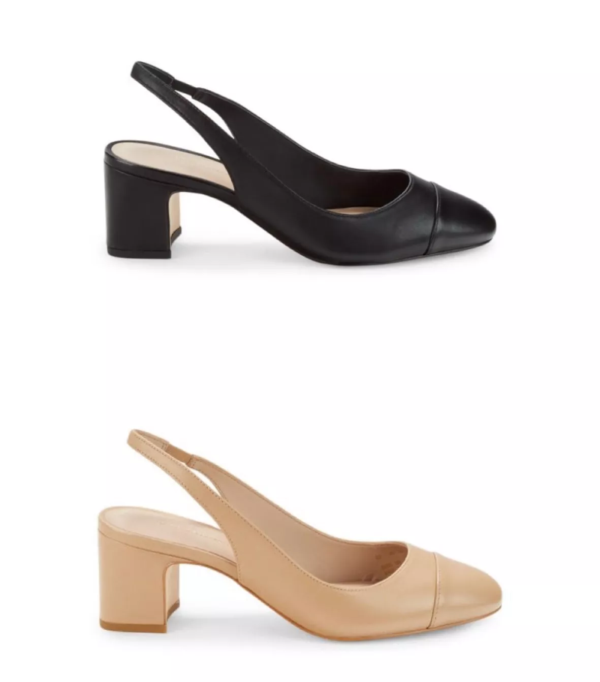 Milla Leather Slingback Pumps curated on LTK