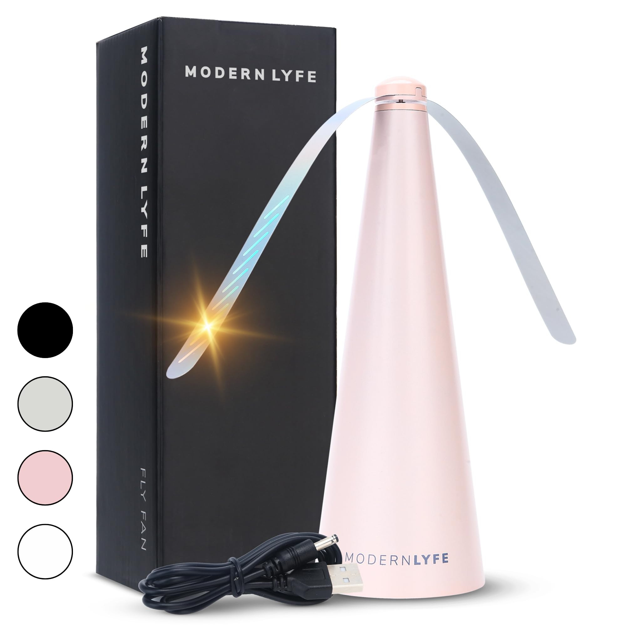 Fly Fans for Tables by Modern Lyfe - AA Battery & USB Powered - Fly Swatter Outdoor Camping Acces... | Amazon (US)