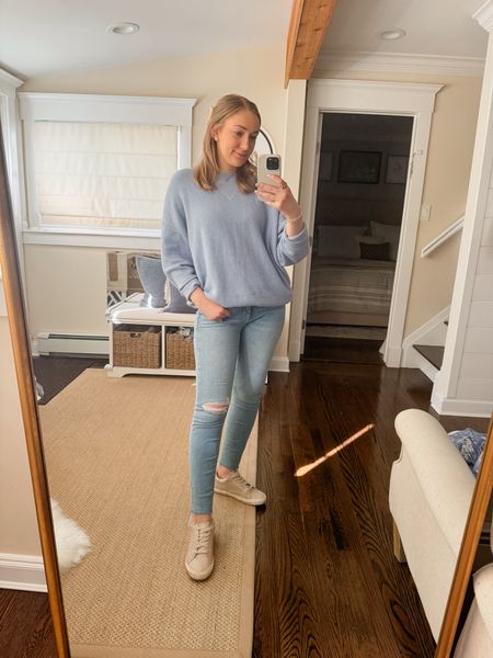 My jeans from the loft are my go to ripped jeans and they’re under $20! They’re currently 60% off with an additional 15% off! 

Loft jeans, denim for her, spring outfit, spring sweaters, aerie sweaters, casual outfit

#LTKSeasonal #LTKfindsunder50 #LTKsalealert