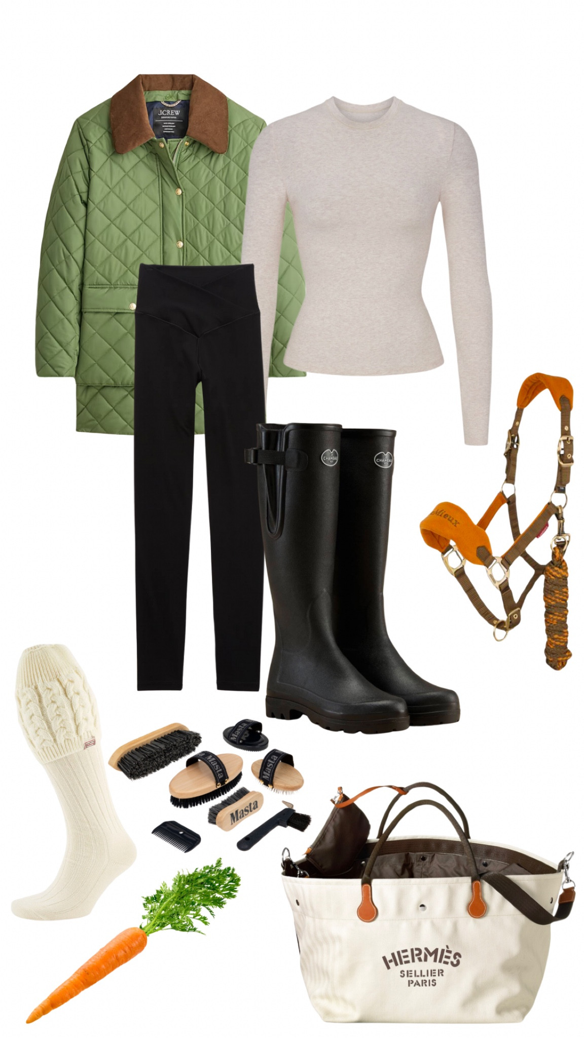 The perfect winter fit for a mid-winter fluke of warm weather on a day at the stables! 🐎💚

#LTKActive #LTKSeasonal #LTKStyleTip