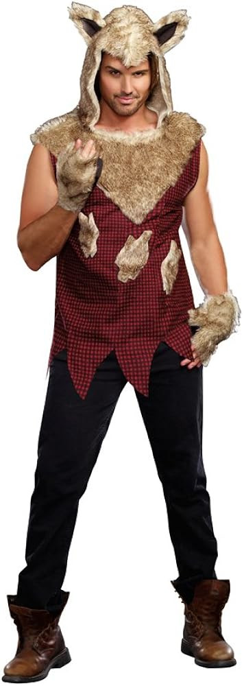 Dreamgirl Men's Big Bad Wolf Costume | Amazon (US)