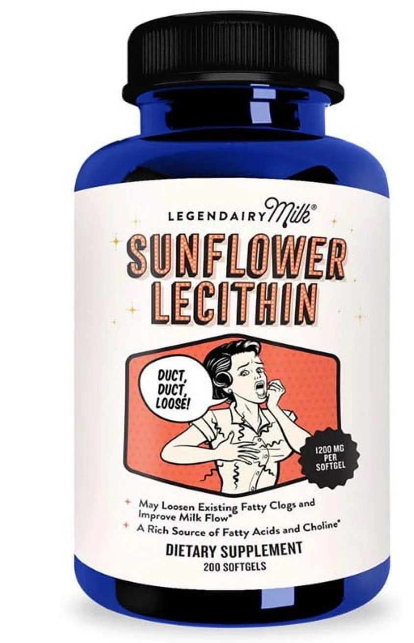 Legendairy Milk Sunflower Lecithin Softgels for Adults - Organic Dietary Supplement, 60 ct, 1 Bot... | Walmart (US)