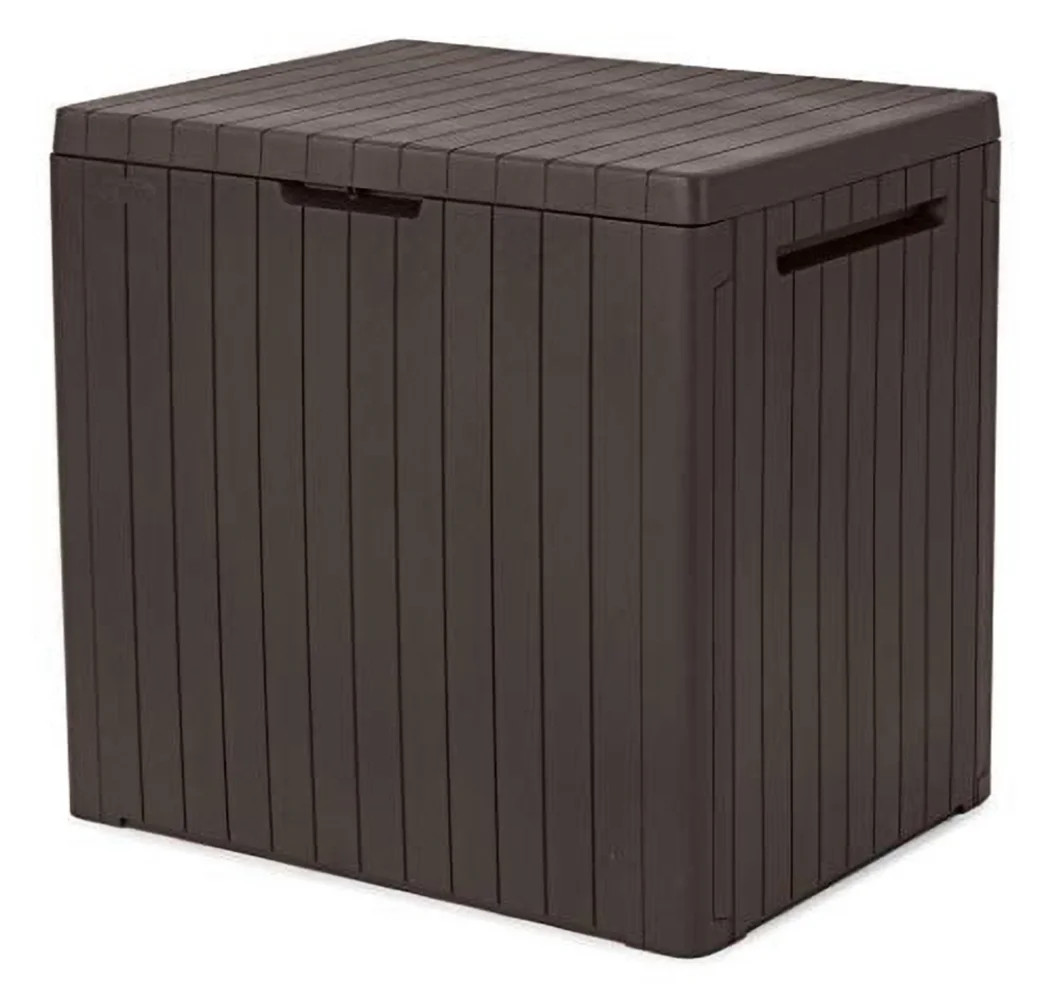 Keter City Box 30 Gallon Durable Weatherproof Resin Deck Box Organization and Storage for Outdoor... | Walmart (US)