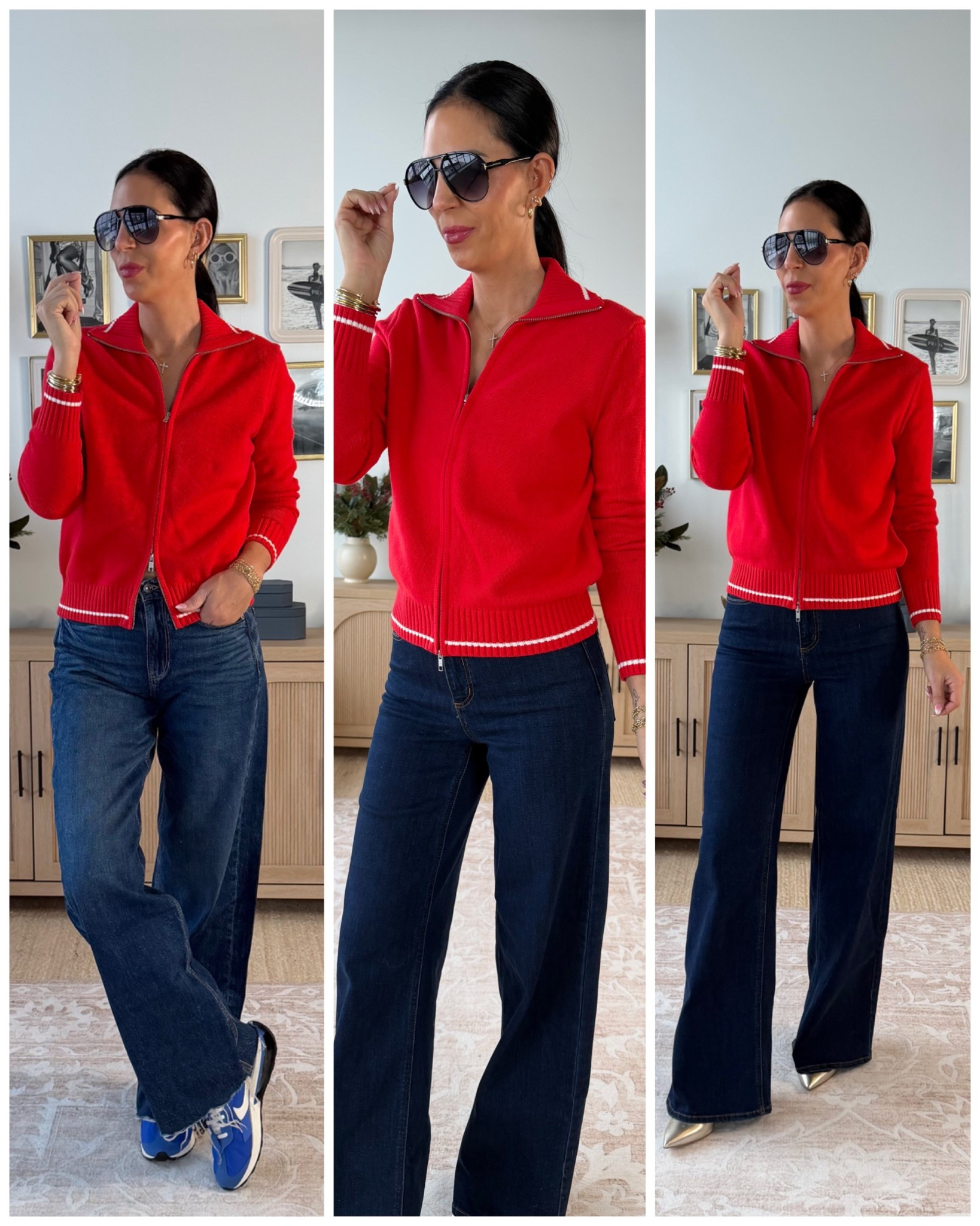 Love this sweater- restocked! 
Wearing a small 


#LTKFindsUnder50 #LTKOver40 #LTKU