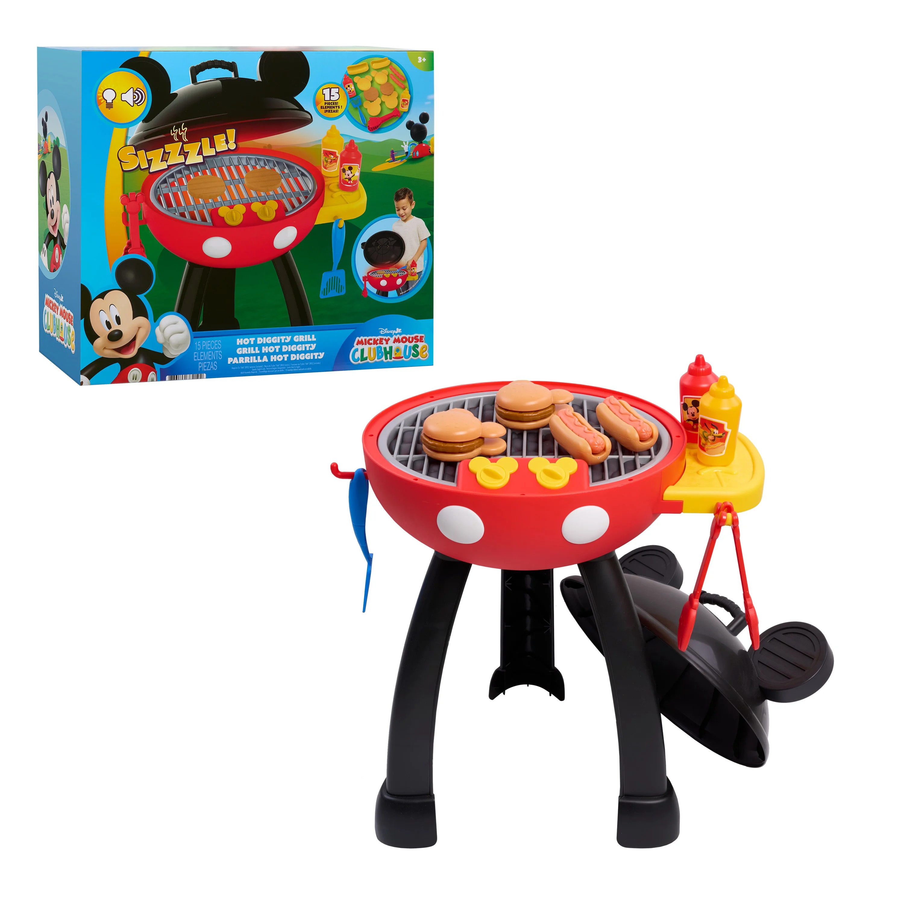 Disney Jr. Mickey Mouse Clubhouse Hot Diggity Grill Set, 15-pieces, Kids Toy for Ages 3 and up | Walmart (US)