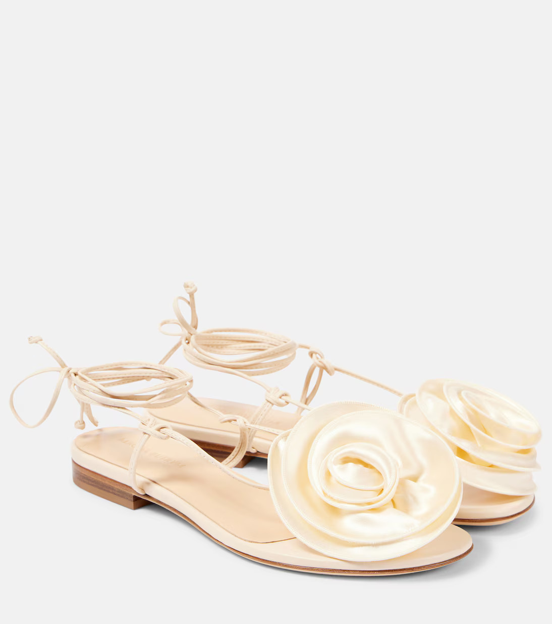 Floral leather sandals | Mytheresa (US/CA)