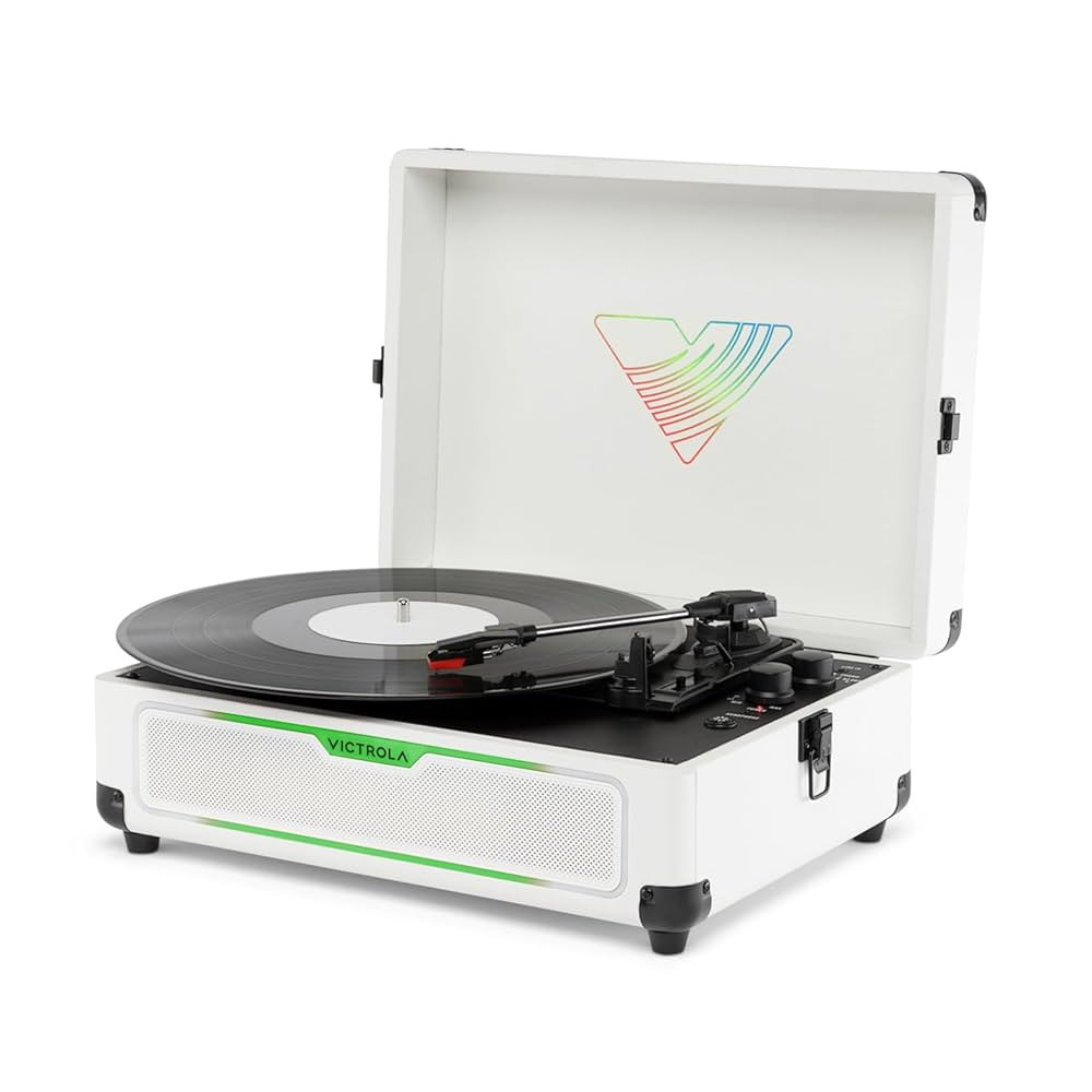 Victrola Journey Glow – Illuminated Suitcase Record Player – 18 RGB Light Effects, Stereo Spe... | Amazon (US)