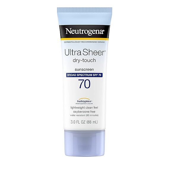 Neutrogena Ultra Sheer Dry-Touch Water Resistant and Non-Greasy Sunscreen Lotion with Broad Spect... | Amazon (US)