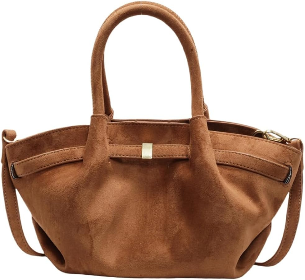 Women Suede Handbags Fashion Retro Suede Hobo Bags, Hand Wallets, Tote Bags, Crossbody Bags | Amazon (US)