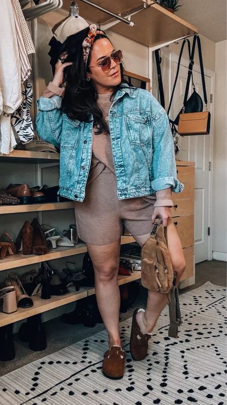 Free people spring outfit Cozy sweater two piece set xl- lightweight and perfect for spring! This two piece set comes in multiple colors! Fave denim jacket large Sling bag

#LTKstyletip #LTKSeasonal #LTKmidsize