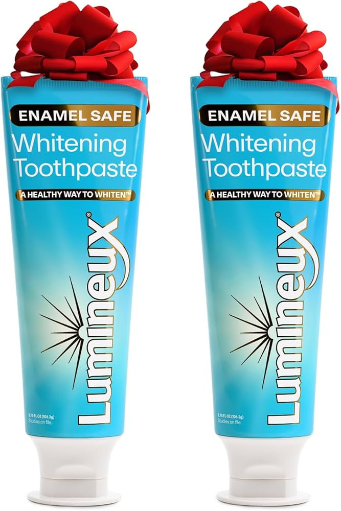 Lumineux Teeth Whitening Toothpaste 2 Pack Peroxide Free Enamel Safe for Sensitive Whiter Teeth, ... | Amazon (US)