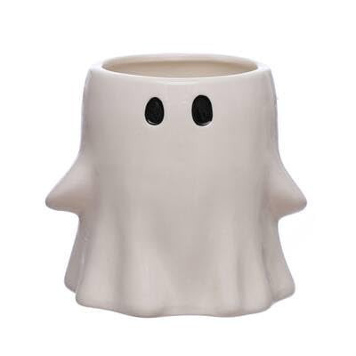 Ashland 5.25" White Ghost Ceramic Decorative Container Halloween Home Decor | Amazon (US)