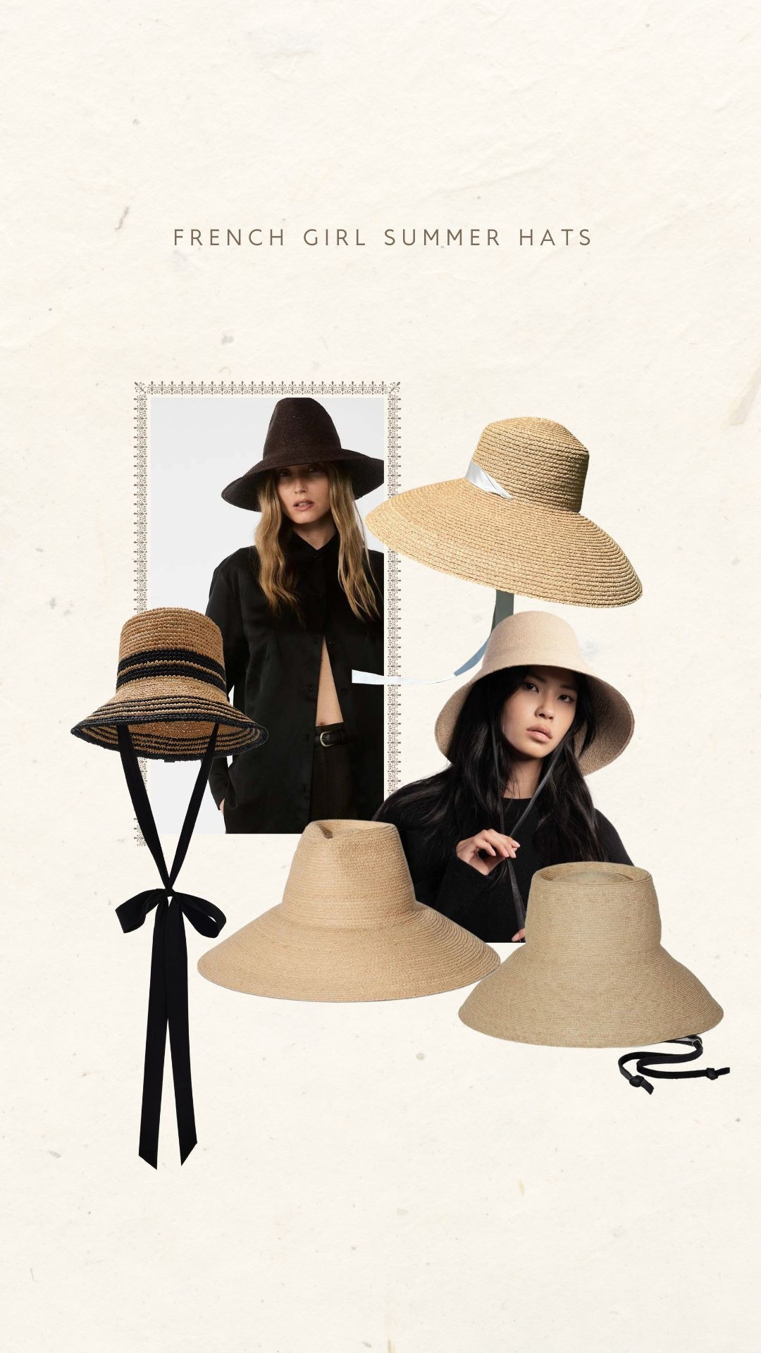 Straw hats for summer with leather straps from Janessa Leone and more!