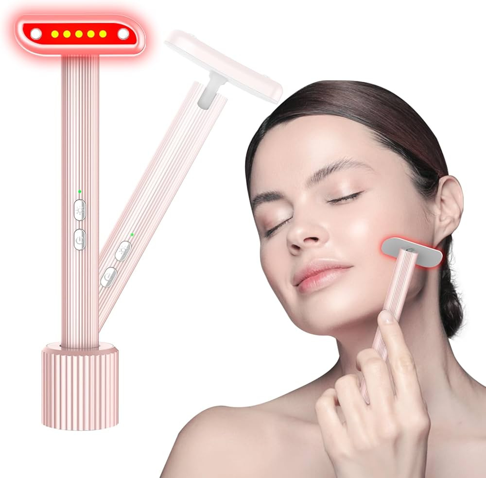 Red-Light-Wand-for-Face，7 Colors LED Facial Skin Care Tool Eye Beauty Wand Neck Body Face Massa... | Amazon (US)