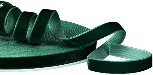 Amazon.com: LaRibbons 3/8 Inch Wide Crushed Velvet Ribbons by 25 Yards Spool - Green | Amazon (US)