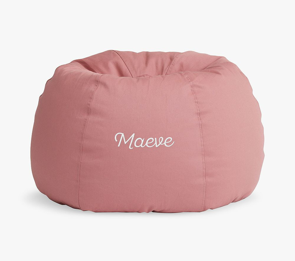 Anywhere Beanbag(TM), Solid Soft Berry Twill | Pottery Barn Kids