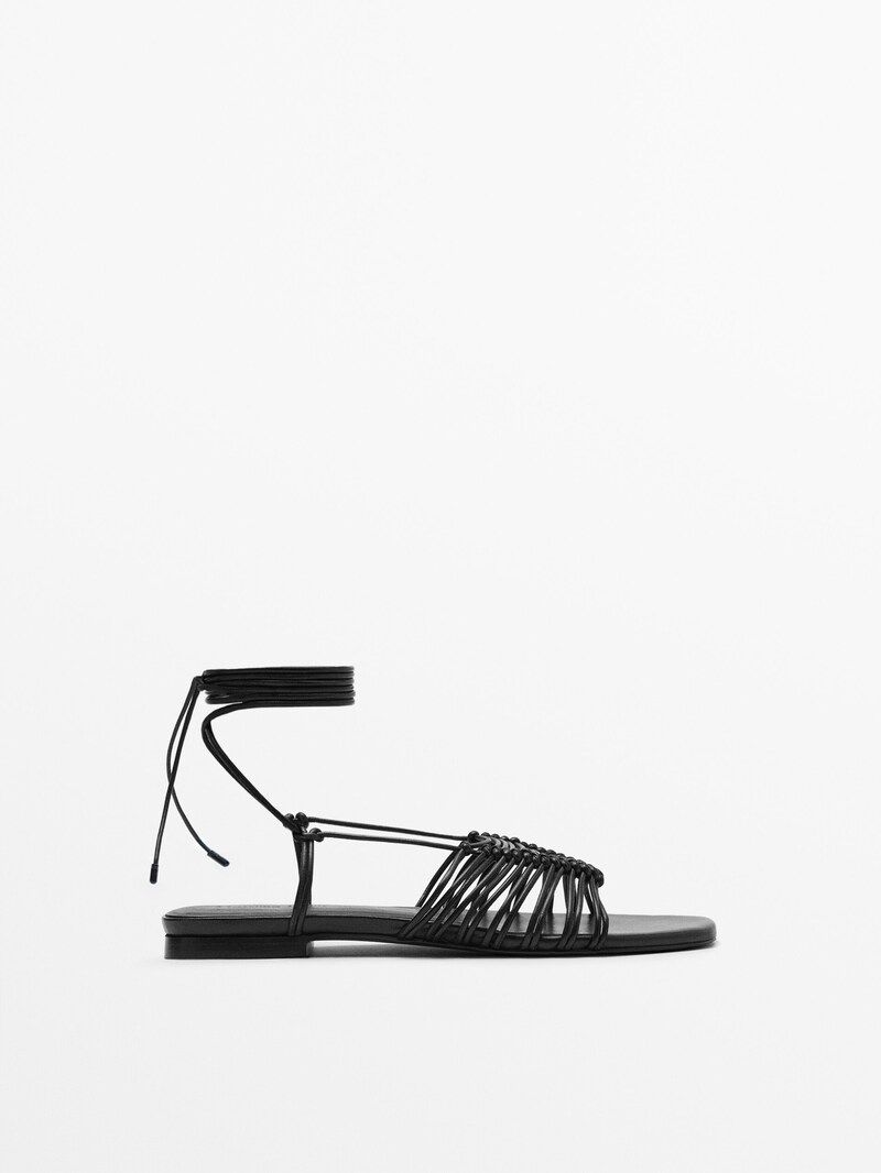 Multi-strap flat sandals | Massimo Dutti (US)