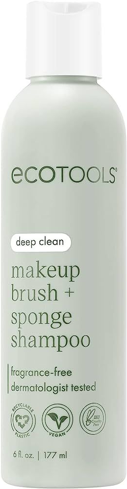 Ecotools Makeup Brush Cleansing Shampoo, 6 Ounce | Amazon (US)