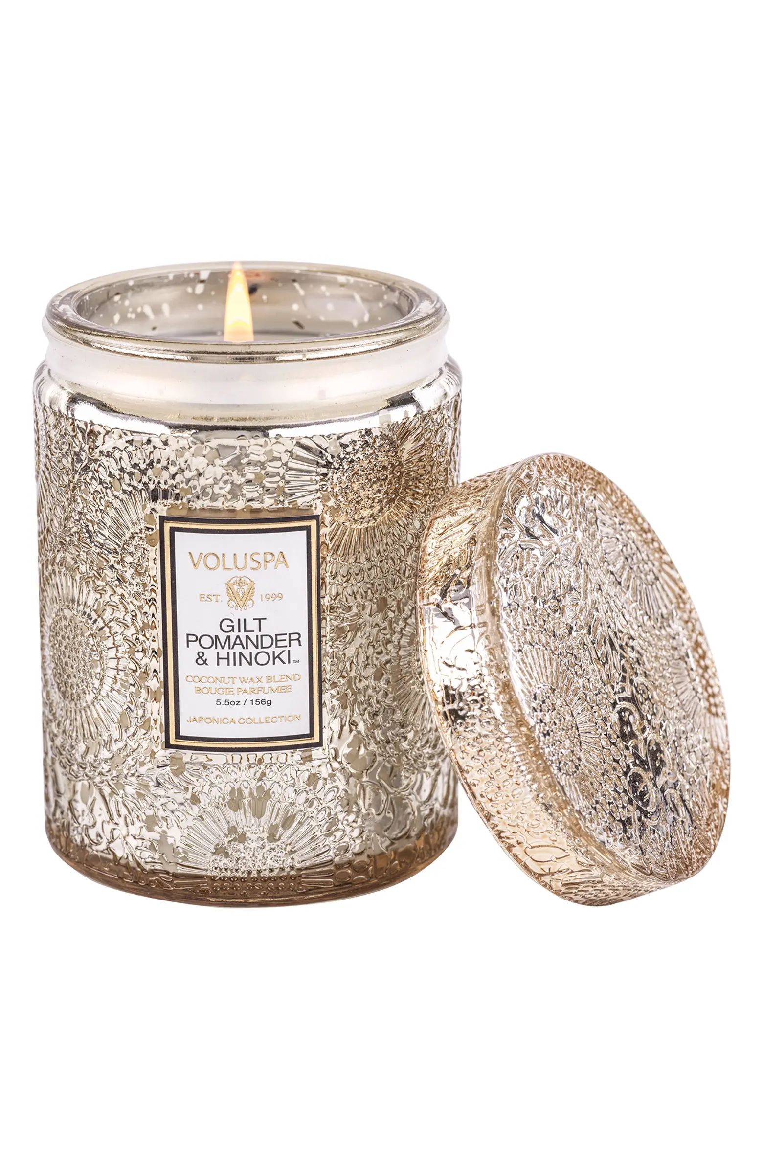 Voluspa Gilt Pomander & Hinoki Small Jar Candle | Nordstrom | Nordstrom