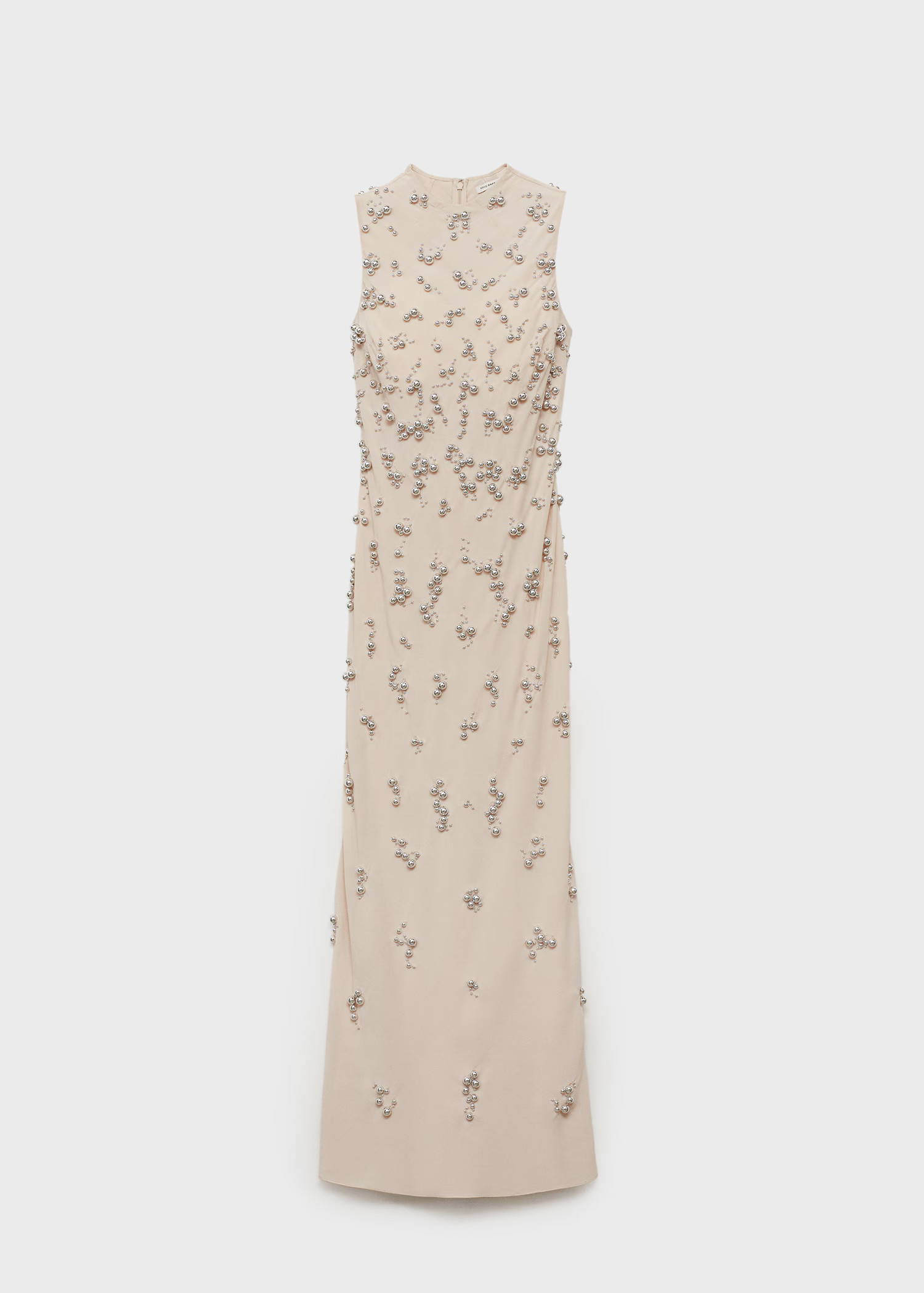 Long dress with embroidered spheres - Women | MANGO United Kingdom | MANGO (UK)