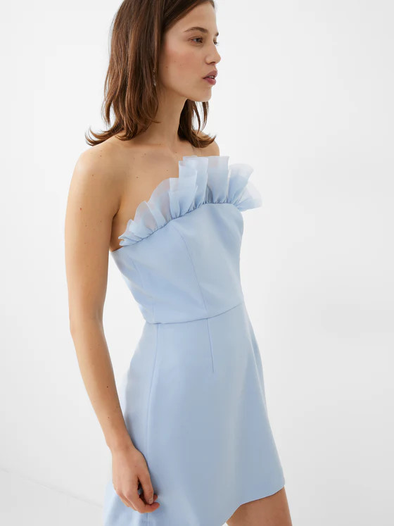 Whisper Organza Strapless Mini Dress | French Connection (UK)